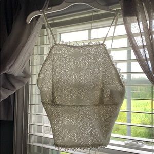 White Lacey Top